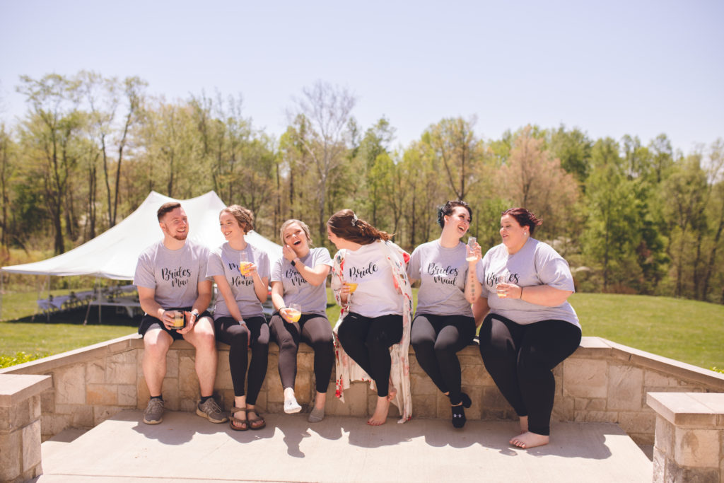 bridal party, wildfire crowns photography, wedding day